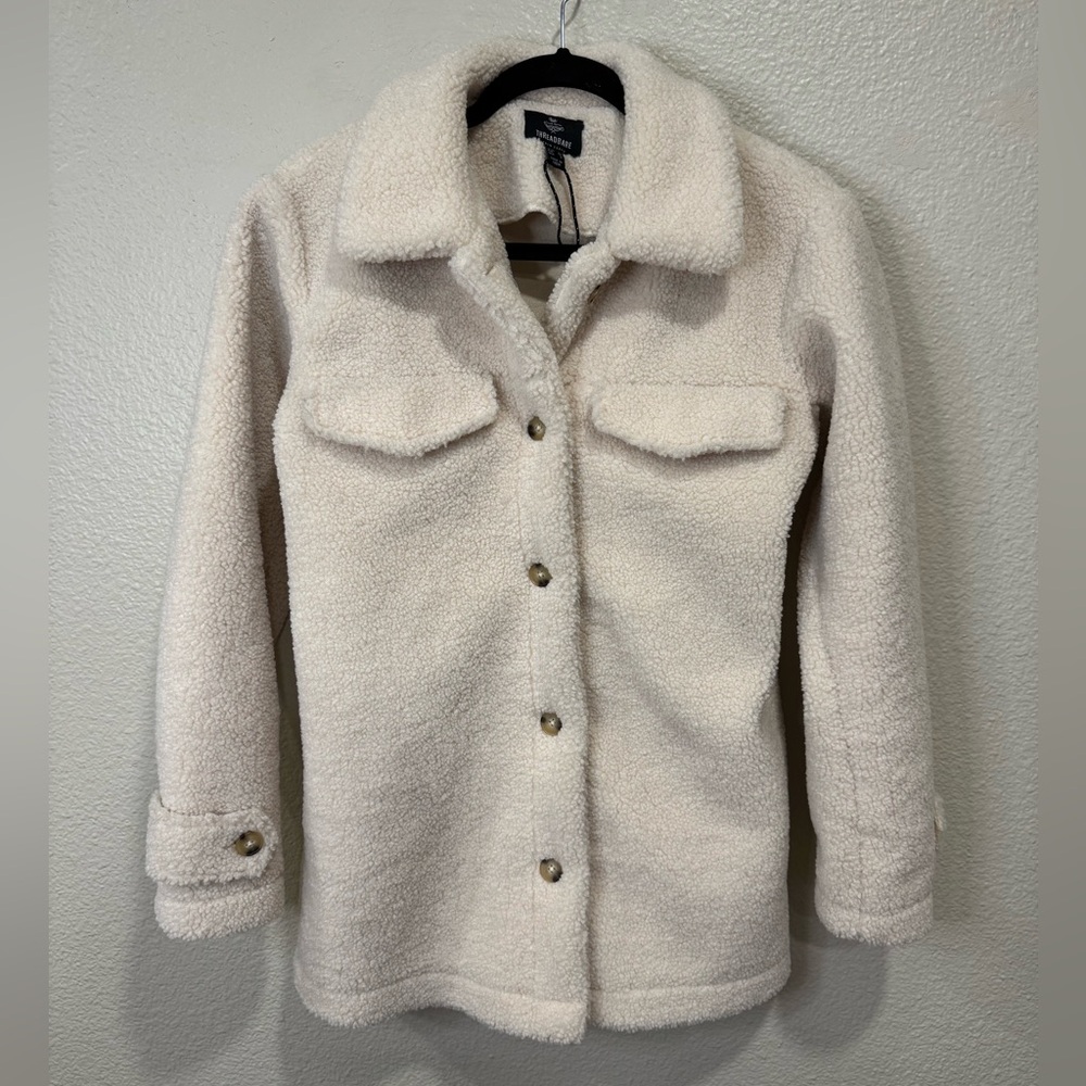 Threadbare Cream Women’s Sherpa Jacket